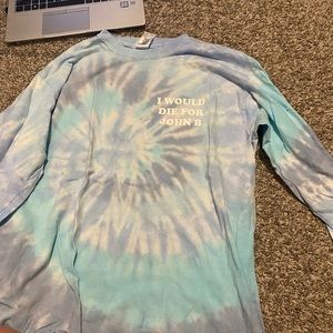 I Would Die For John B Tie Dye Long Sleeve Tee from Barstool Sports